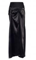 PARIS ALTERNATIF Longue jupe noires gothique steampunk, ceinture motif vintage, chaines