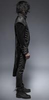 PARIS ALTERNATIF Y-649BK Longue veste velours noir queue de pie homme vampire gothique lgant Punk Rave