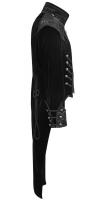 PARIS ALTERNATIF Y-649BK Longue veste velours noir queue de pie homme vampire gothique lgant Punk Rave