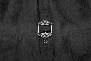 PARIS ALTERNATIF Y-1191BK WY-1191MJM Black elegent aristocrat jacket, buttons and embroidery, Punk Rave