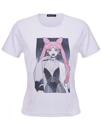 PARIS ALTERNATIF T-shirt blanc manches courtes, Chibiusa version witch lgante, manga anime