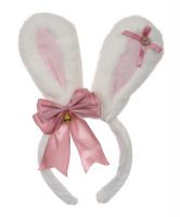 White and pink bunny rabbit e...