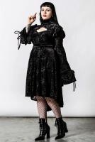 PARIS ALTERNATIF Goetia Dress Robe noire  motif velours lgant goth Goetia KILLSTAR