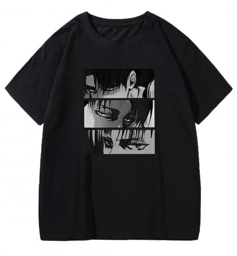 PARIS ALTERNATIF T-shirt noir Levi\'s intimidating eyes, manga anime
