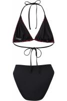 PARIS ALTERNATIF BEAST BABE 2-PIECE SWIMSUIT Set bikini noir et rouge baphomet, KILLSTAR maillot de bain goth occulte metalhead