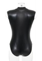 PARIS ALTERNATIF Body maillot de bain noir faux cuir  fermeture, sexy fetish goth cosplay
