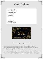 PARIS ALTERNATIF Carte cadeau 50