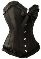 Black corset with stripe and ...