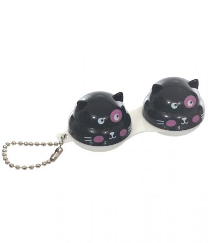 PARIS ALTERNATIF Boitier  lentilles chat noir