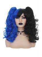 wig mi black mi blue gothic l...